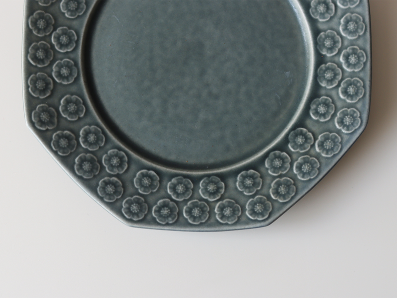 Jens.H.Quistgaard （イェンス・クイストゴー） Azur （アズール）plate octagon │ 北欧ヴィンテージ デンマーク 食器 プレート プラム 陶磁器