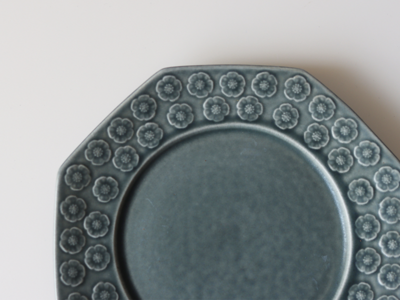 Jens.H.Quistgaard （イェンス・クイストゴー） Azur （アズール）plate octagon │ 北欧ヴィンテージ デンマーク 食器 プレート プラム 陶磁器