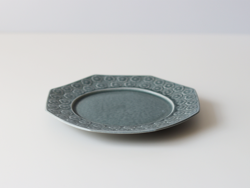 Jens.H.Quistgaard （イェンス・クイストゴー） Azur （アズール）plate octagon │ 北欧ヴィンテージ デンマーク 食器 プレート プラム 陶磁器