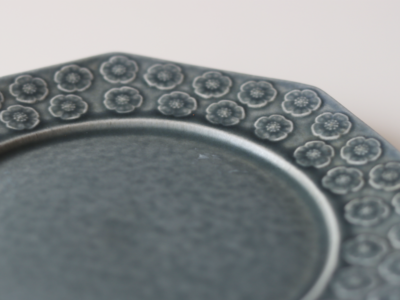 Jens.H.Quistgaard （イェンス・クイストゴー） Azur （アズール）plate octagon │ 北欧ヴィンテージ デンマーク 食器 プレート プラム 陶磁器