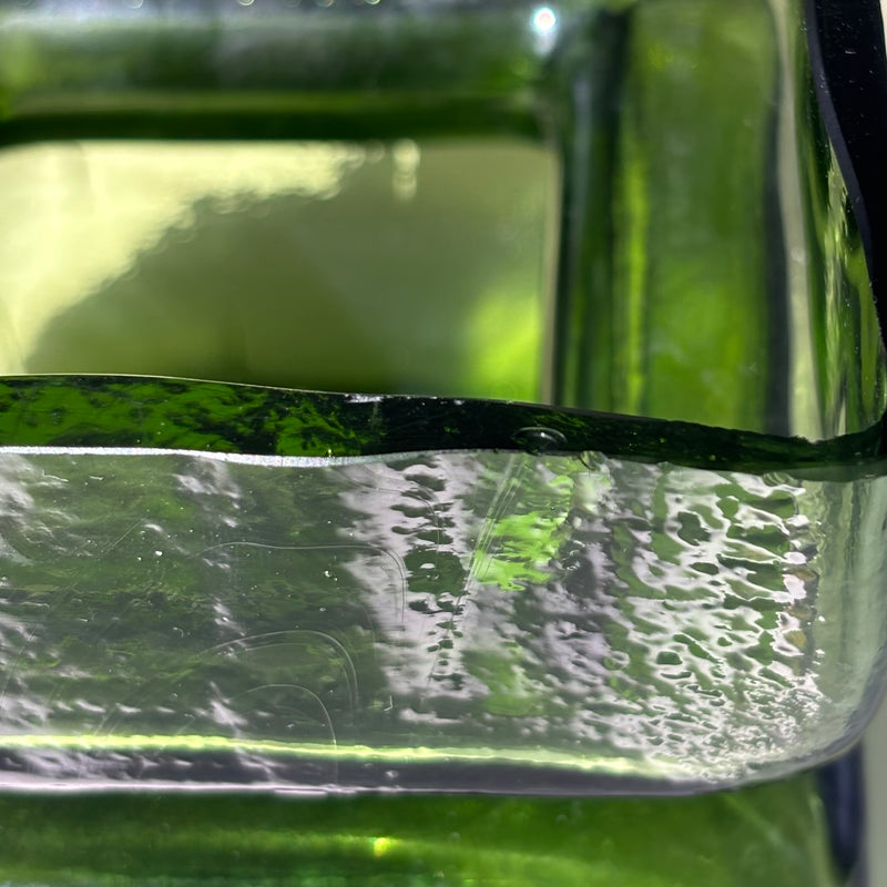 Riihimaen Lasi （リーヒマエンラシ） Helena Tynell（ヘレナ・ティネル）Pala （パラ）Lサイズ ライトブルー H11.5cm │ 北欧 フィンランド ヴィンテージ 花瓶 ガラス