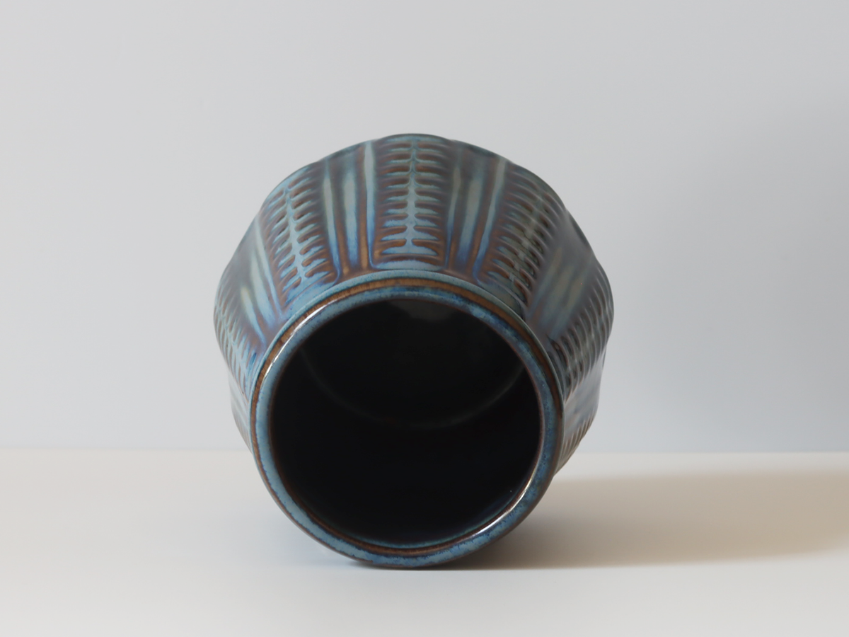Søholm（スーホルム） フラワーベース ブルー H14cm  model.3324 / Einar Johansen｜北欧ヴィンテージ デンマーク