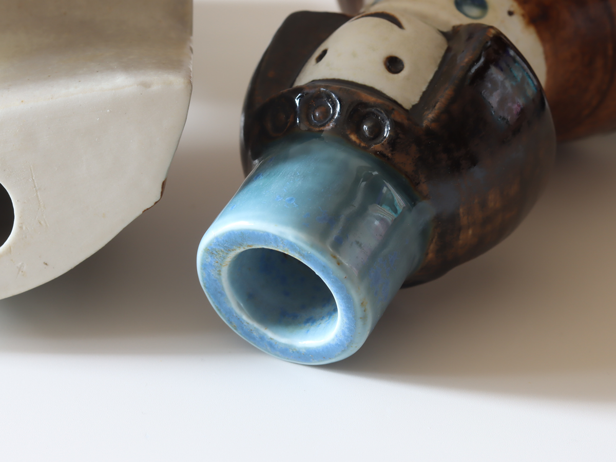 Gustavsberg（グスタフスベリ） Brud & Brudgum キャンドルホルダー 2体セット / Britt-Louise Sundell｜ 北欧ヴィンテージ スウェーデン