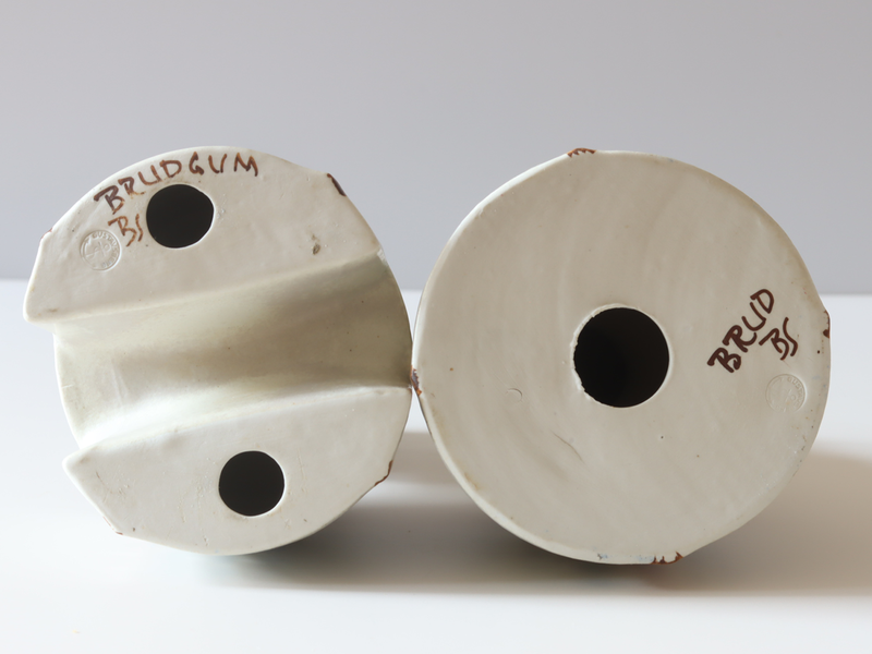 Gustavsberg（グスタフスベリ） Brud & Brudgum キャンドルホルダー 2体セット / Britt-Louise Sundell｜ 北欧ヴィンテージ スウェーデン