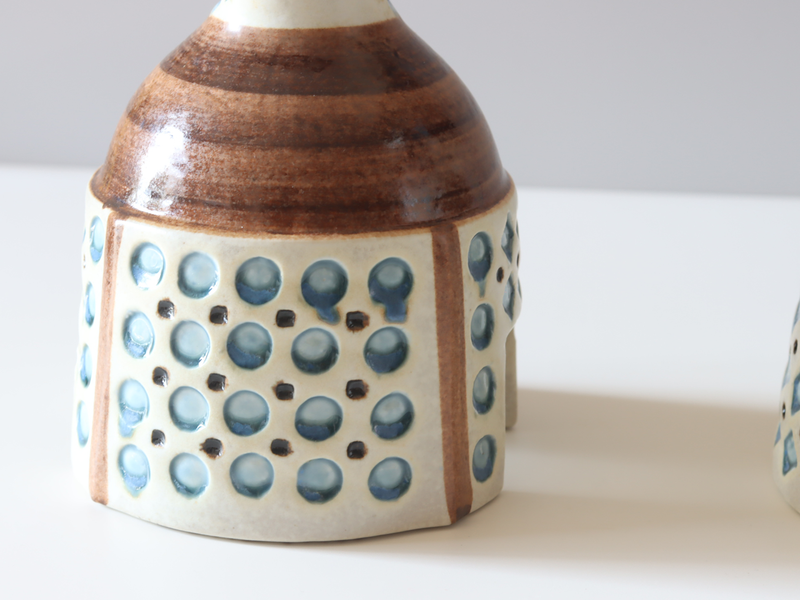 Gustavsberg（グスタフスベリ） Brud & Brudgum キャンドルホルダー 2体セット / Britt-Louise Sundell｜ 北欧ヴィンテージ スウェーデン