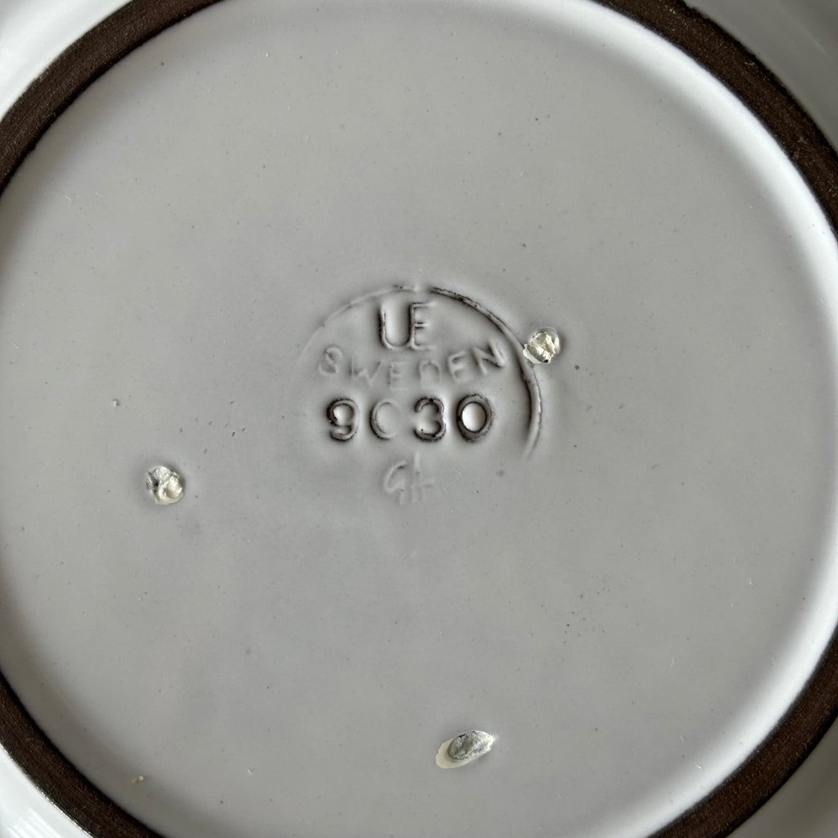 【北欧 スウェーデン ヴィンテージ】Upsala Ekeby （ウプサラエクビー） Cornus plate 9030 Goran Andersson