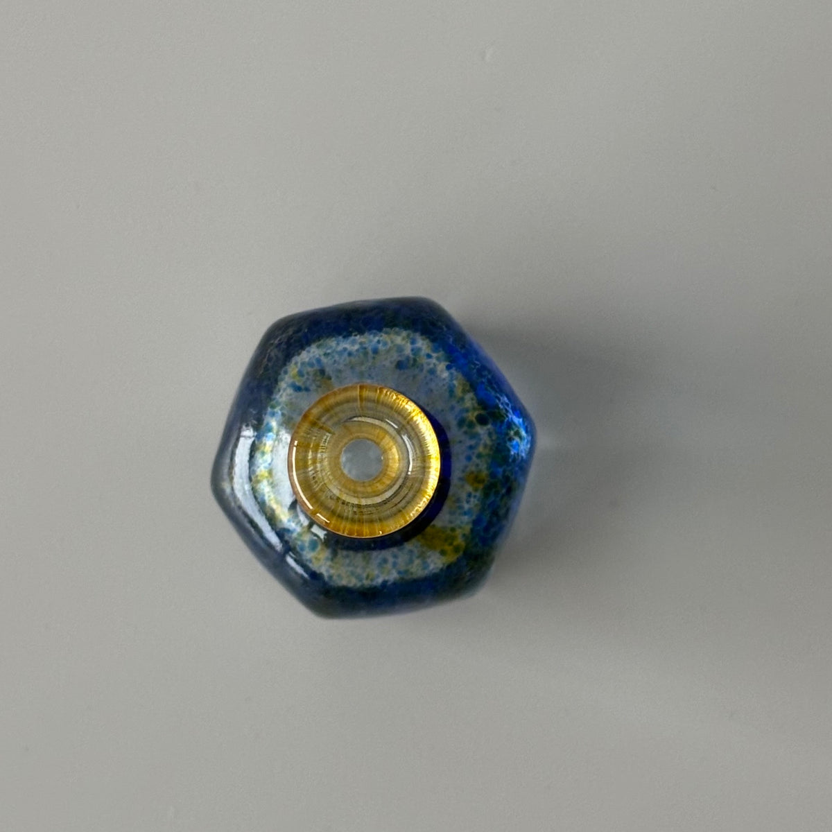 【北欧 スウェーデン ヴィンテージ】Kosta Boda （コスタ・ボダ） Antikva vase miniature Blue / Yellow