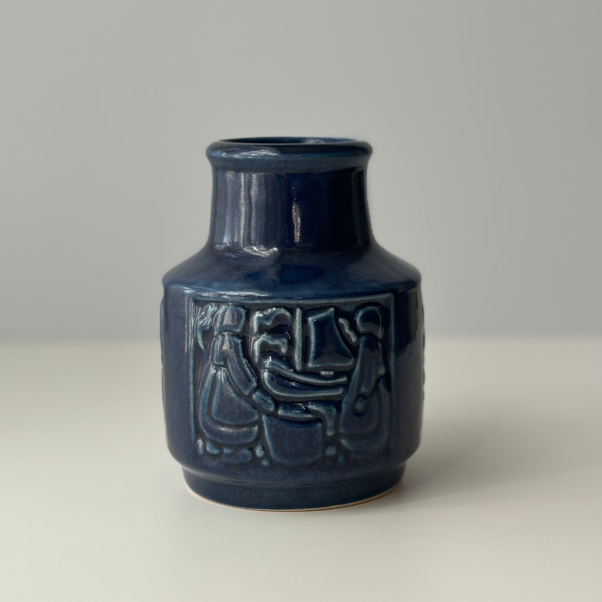 【北欧 デンマーク ヴィンテージ】Michael Andersen&son（マイケル・アンダーセン） vase blue M