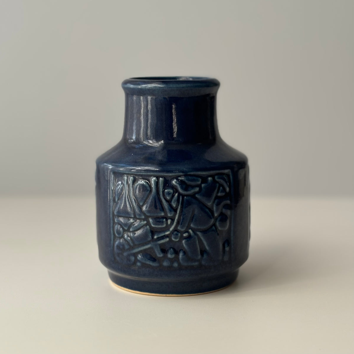 【北欧 デンマーク ヴィンテージ】Michael Andersen&son（マイケル・アンダーセン） vase blue M