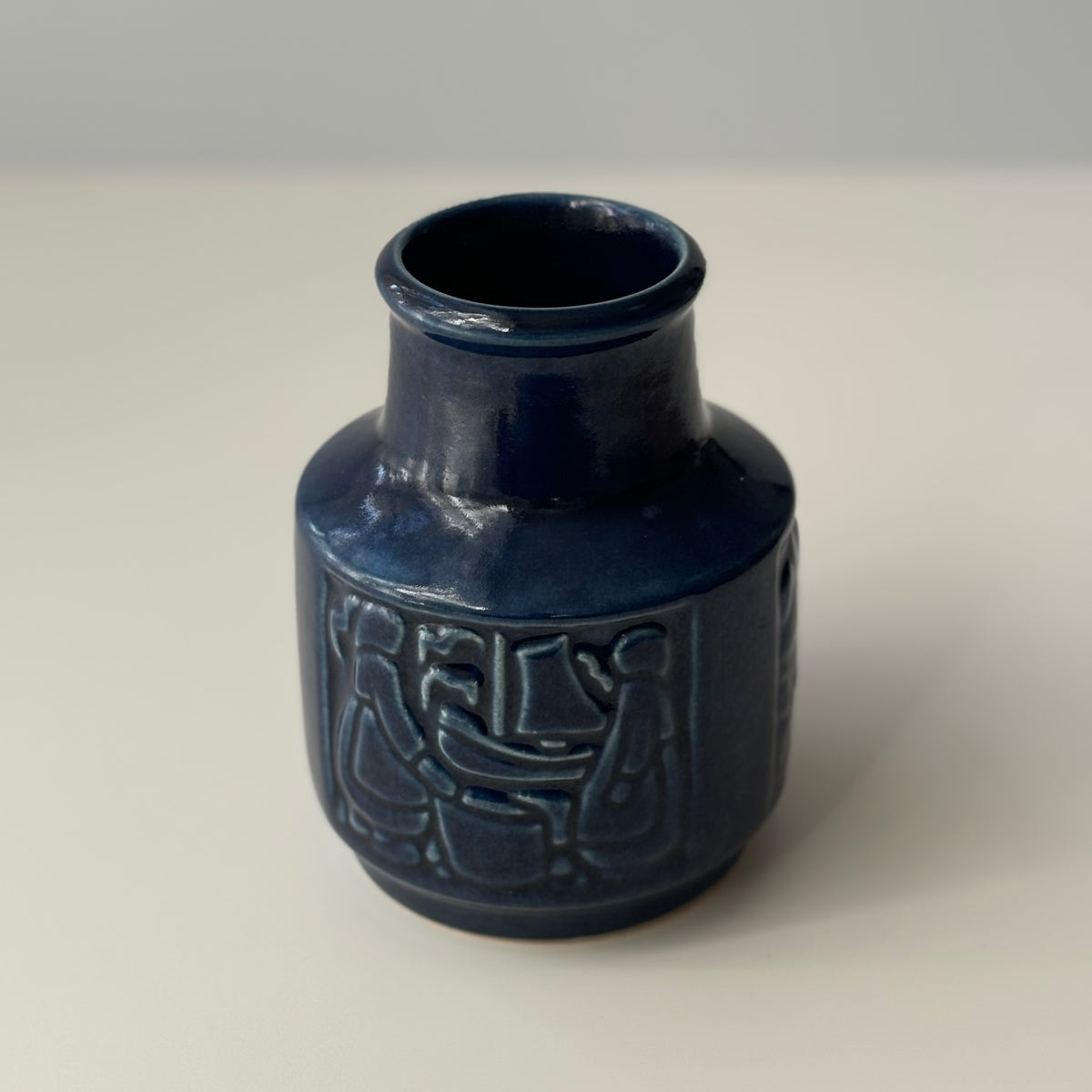 【北欧 デンマーク ヴィンテージ】Michael Andersen&son（マイケル・アンダーセン） vase blue M