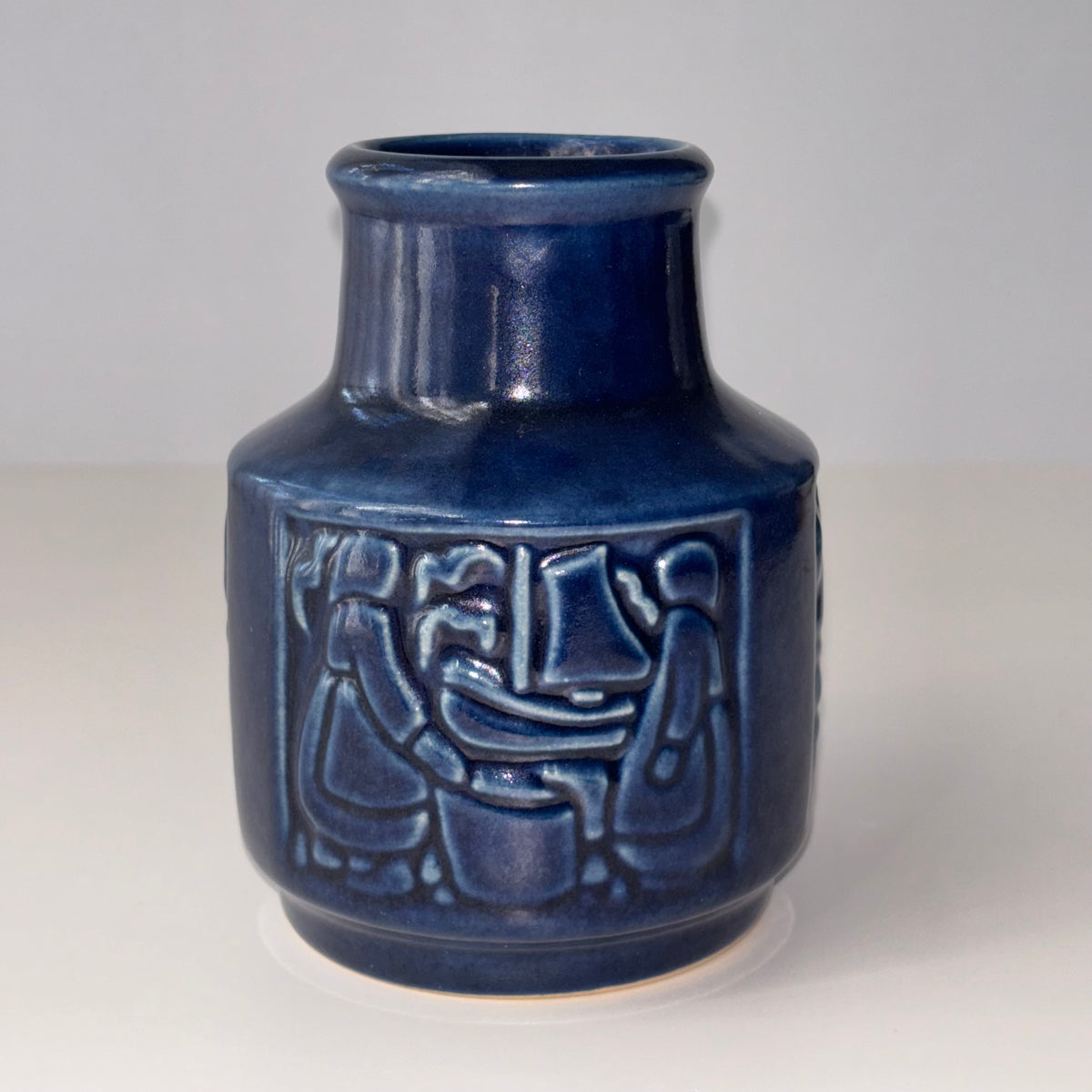 【北欧 デンマーク ヴィンテージ】Michael Andersen&son（マイケル・アンダーセン） vase blue M
