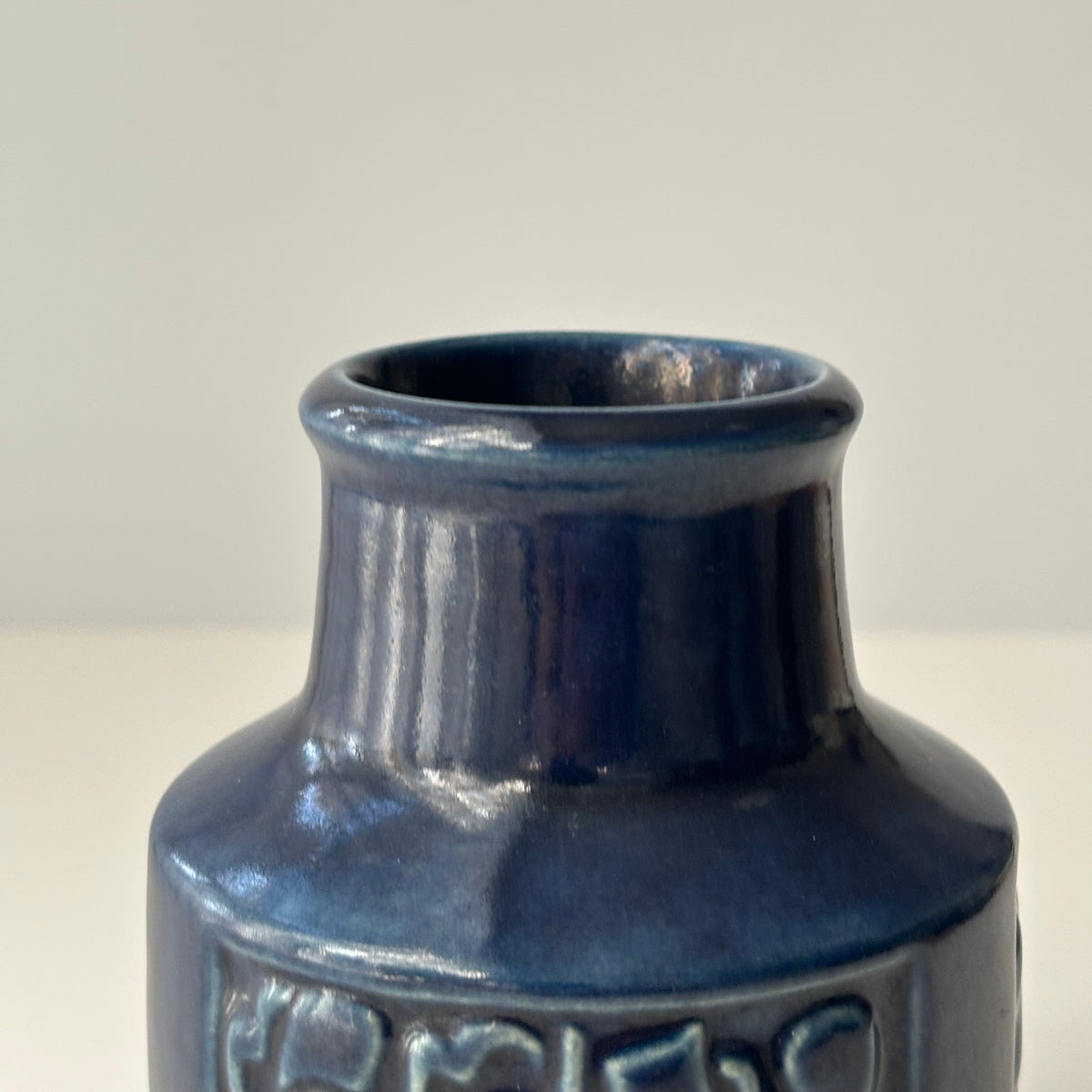 【北欧 デンマーク ヴィンテージ】Michael Andersen&son（マイケル・アンダーセン） vase blue M