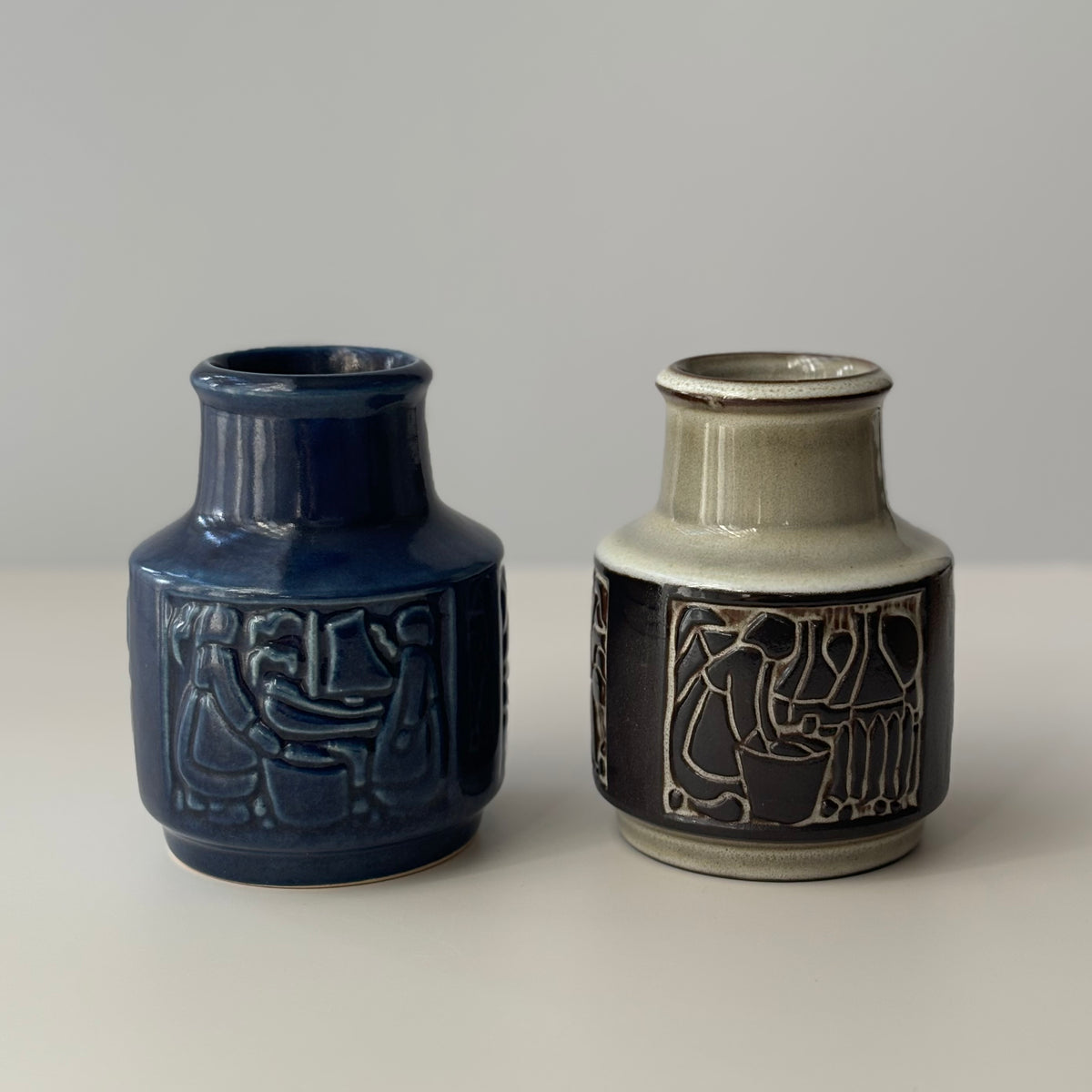 【北欧 デンマーク ヴィンテージ】Michael Andersen&son（マイケル・アンダーセン） vase blue M
