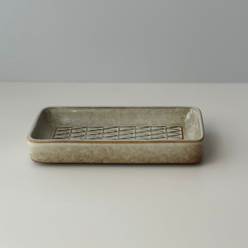 Soholm （スーホルム） square dish grey │ 北欧ヴィンテージ デンマーク 食器 トレイ 陶磁器