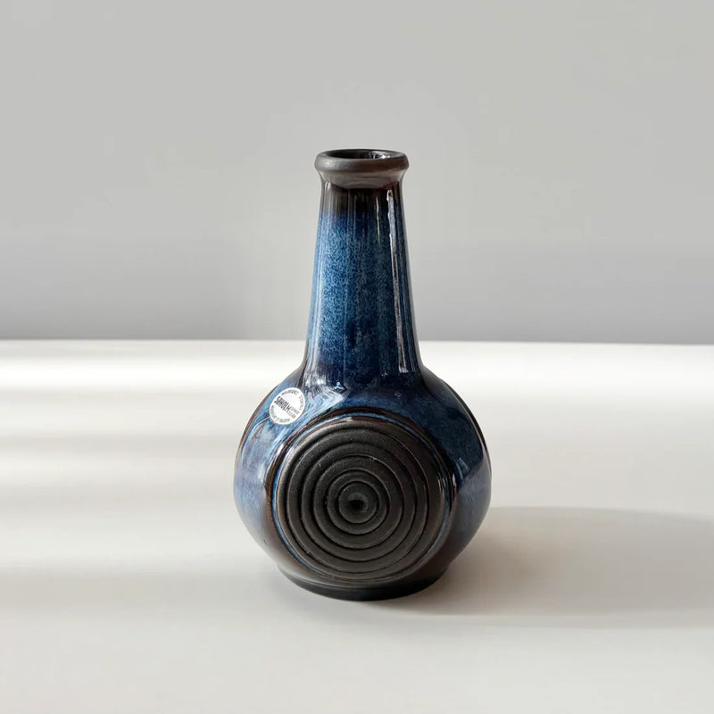 Soholm （スーホルム） vase blue │ 北欧ヴィンテージ デンマーク 花瓶 陶磁器