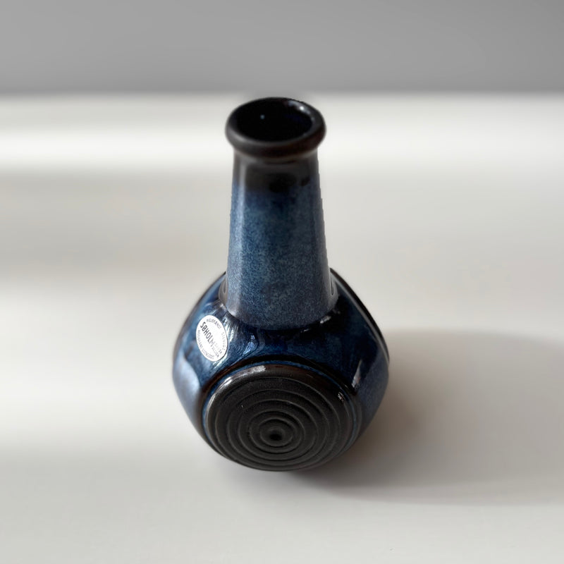 Soholm （スーホルム） vase blue │ 北欧ヴィンテージ デンマーク 花瓶 陶磁器