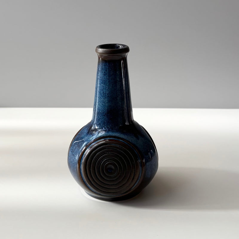 Soholm （スーホルム） vase blue │ 北欧ヴィンテージ デンマーク 花瓶 陶磁器