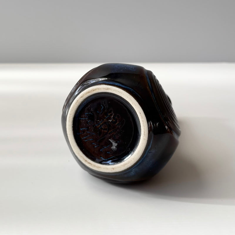 Soholm （スーホルム） vase blue │ 北欧ヴィンテージ デンマーク 花瓶 陶磁器