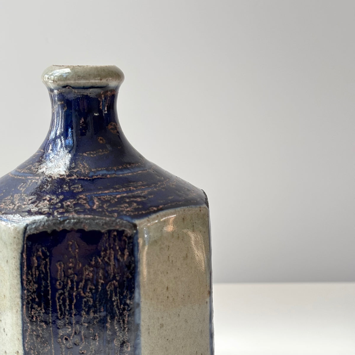 【北欧 デンマーク ヴィンテージ】Knabstrup（ナブストラップ） octagon vase