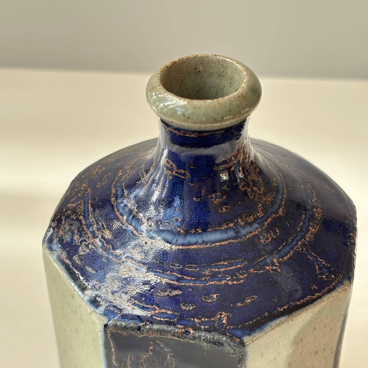 【北欧 デンマーク ヴィンテージ】Knabstrup（ナブストラップ） octagon vase