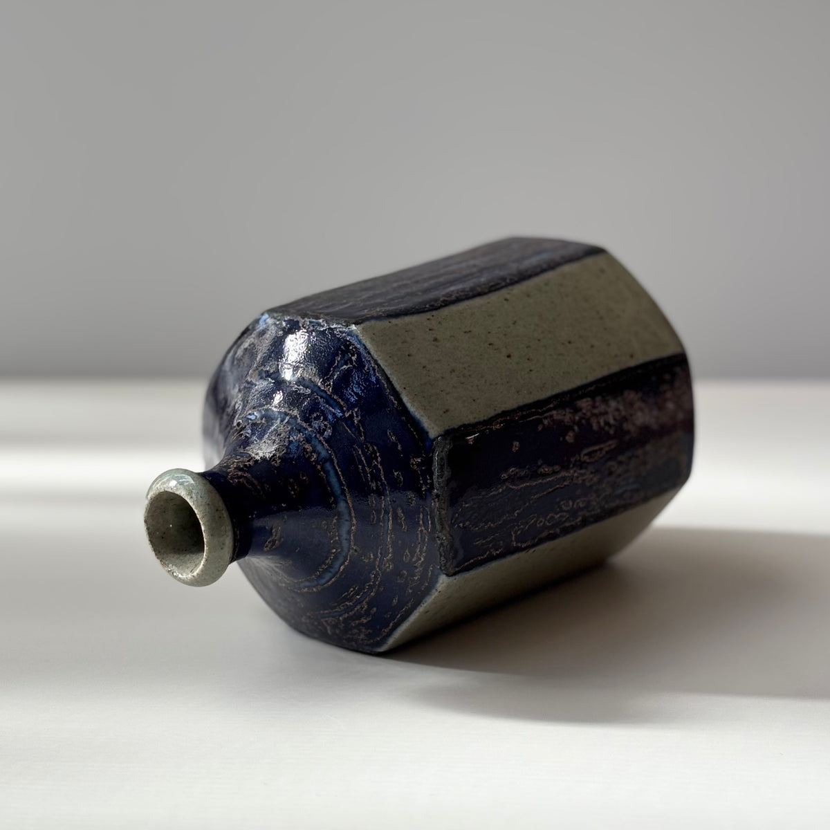 【北欧 デンマーク ヴィンテージ】Knabstrup（ナブストラップ） octagon vase