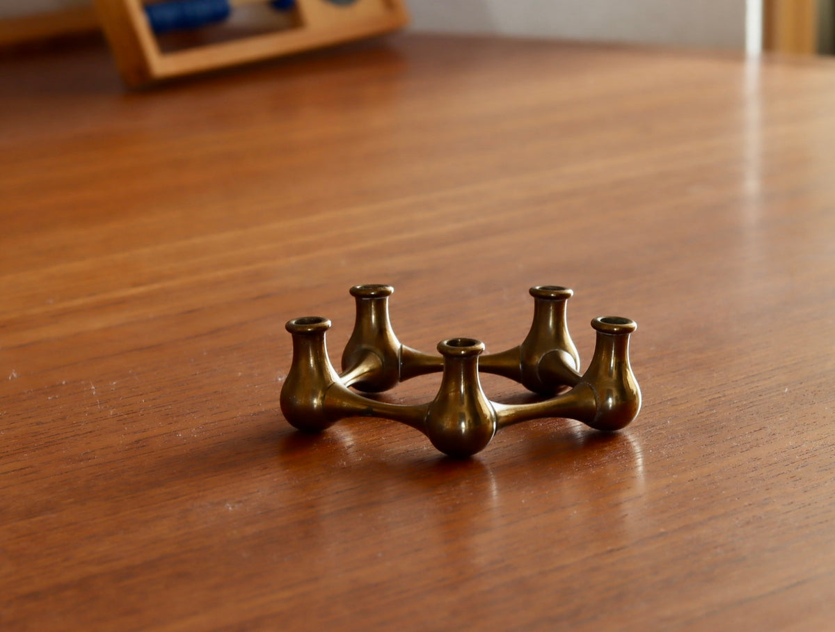 Dansk（ダンスク） キャンドルスタンド 5連 真鍮 / Jens H. Quistgaard｜ 北欧ヴィンテージ デンマーク