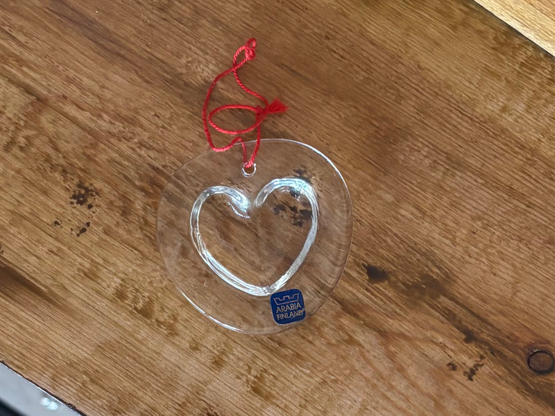 【VINTAGE GIFT】Nuutajarvi / iittala ガラスオーナメント②（ハート）