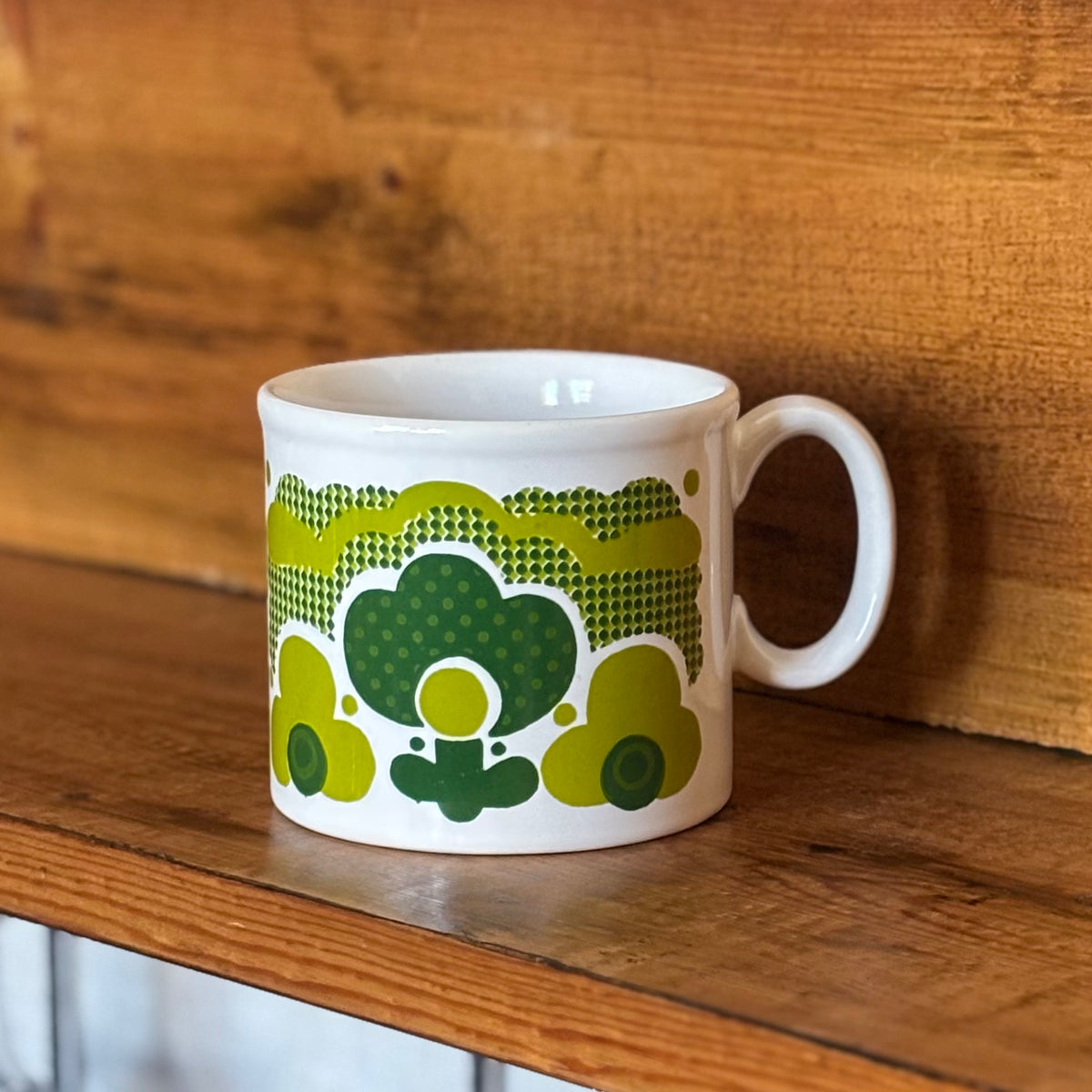 【VINTAGE GIFT】Staffordshire マグカップ グリーン