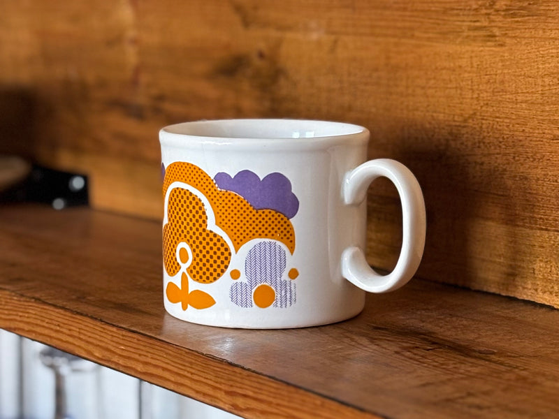 【WAKEARI GIFT】訳あり Staffordshire マグカップ イエロー ヒビあり