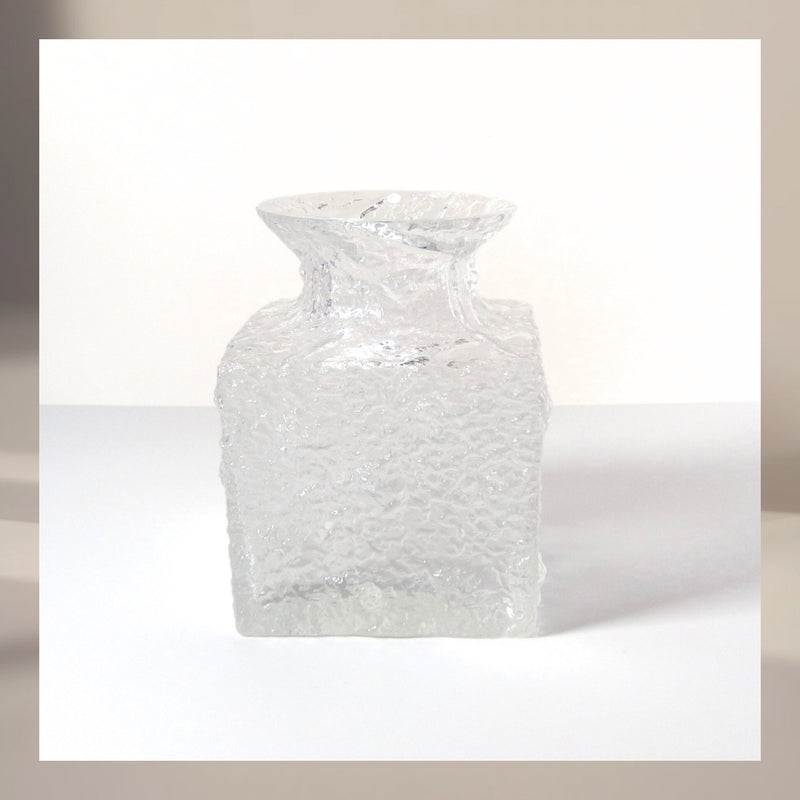 iittala（イッタラ）Timo Sarpaneva（ティモ・サルパネヴァ）Crocus（クロッカス）vase │ 北欧 フィンランド ヴィンテージ 花瓶 クリアガラス