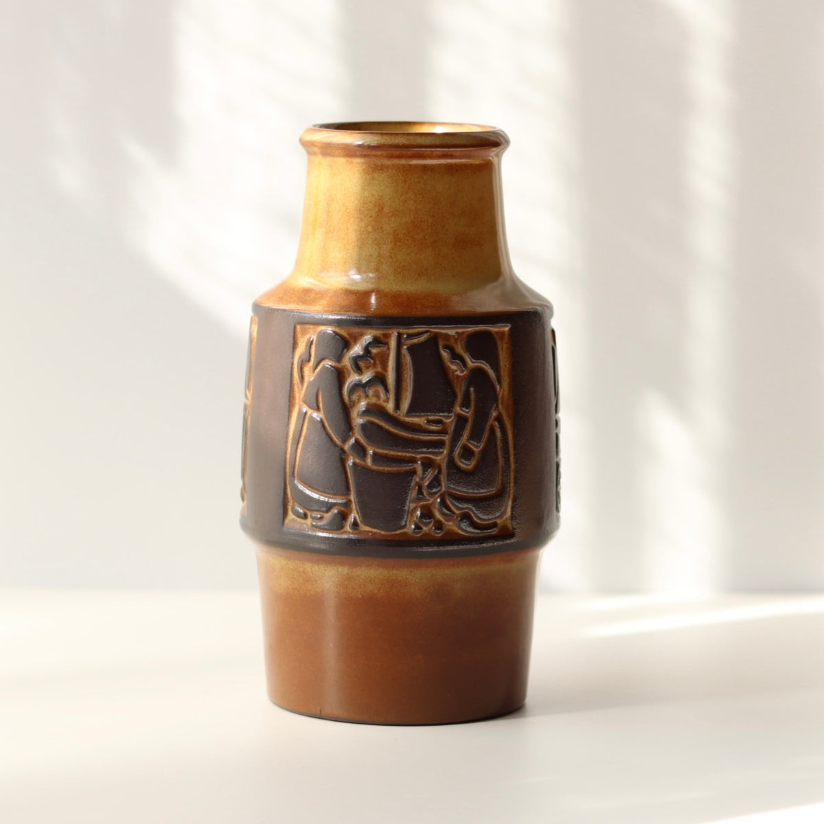 【北欧 デンマーク ヴィンテージ】Michael Andersen&son （マイケル・アンダーセン） vase large brown 1801
