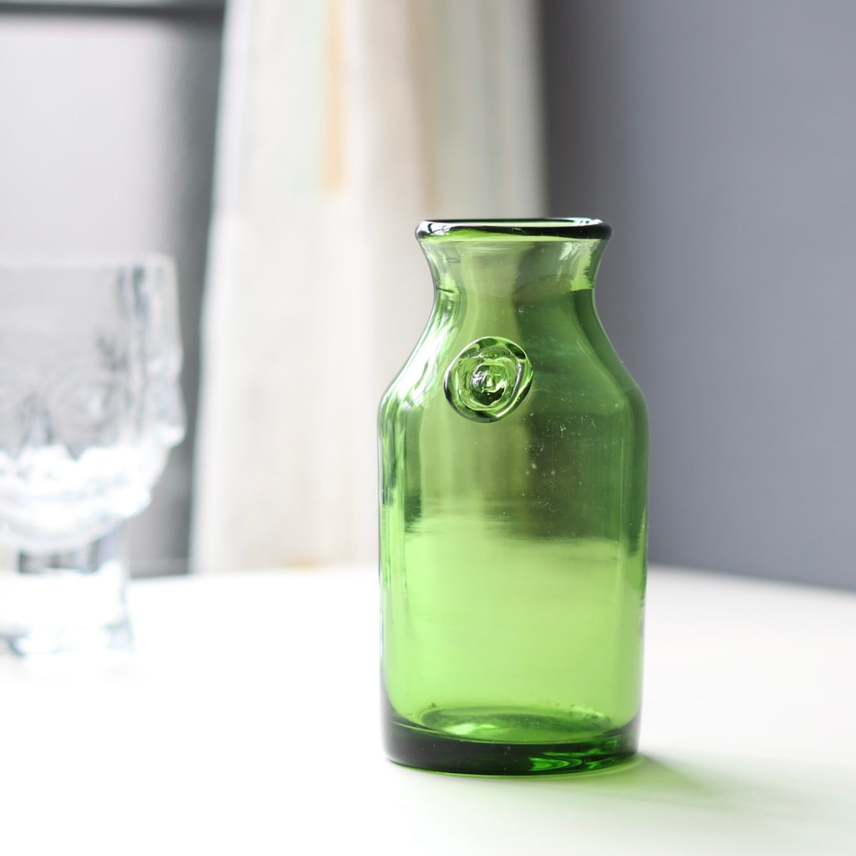 【北欧 スウェーデン ヴィンテージ】Boda （ボダ）Erik Höglund（エリック・ホグラン）vase green face