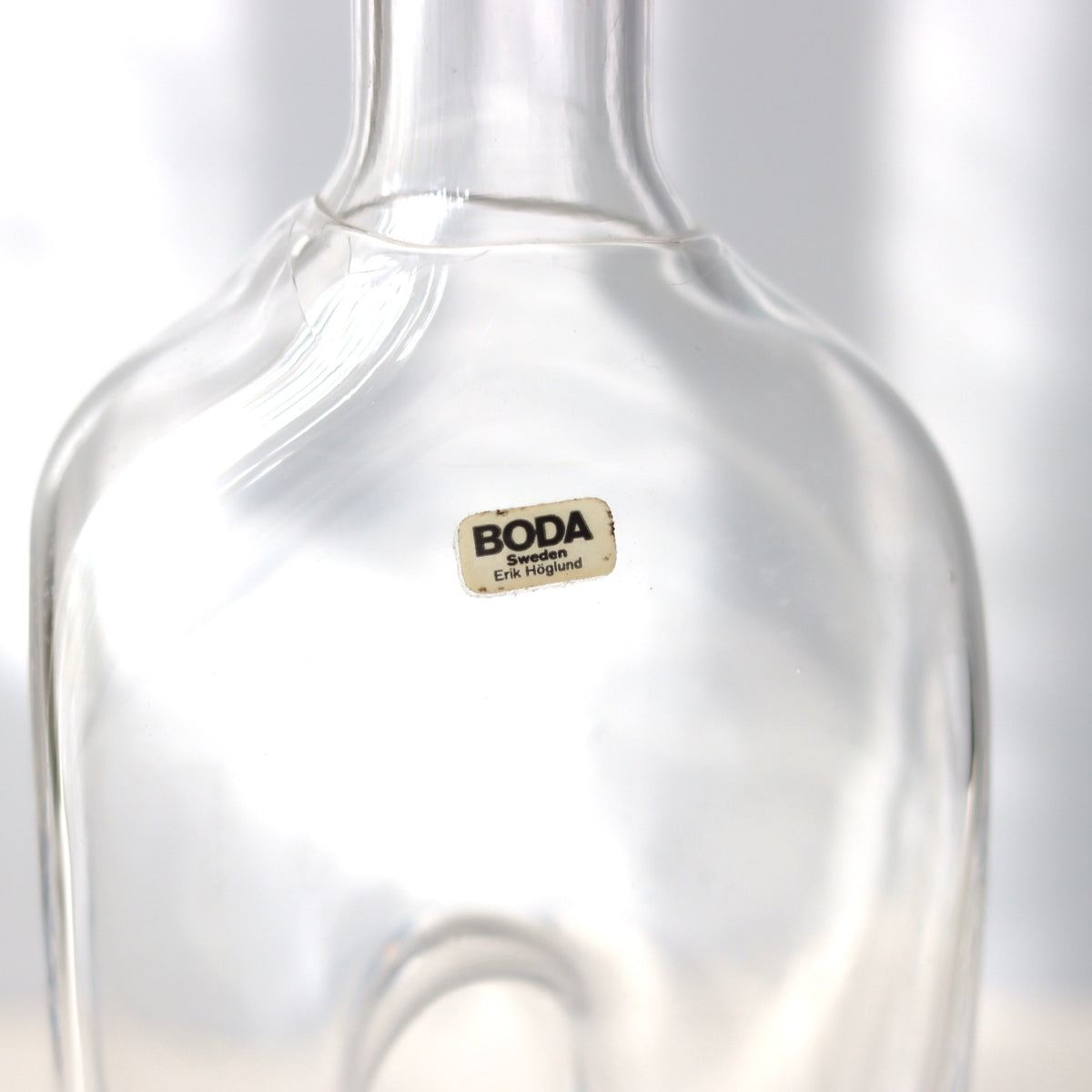 Boda （ボダ）Erik Höglund（エリック・ホグラン）bottle clear │ 北欧 スウェーデン ヴィンテージ ボトル ガラス