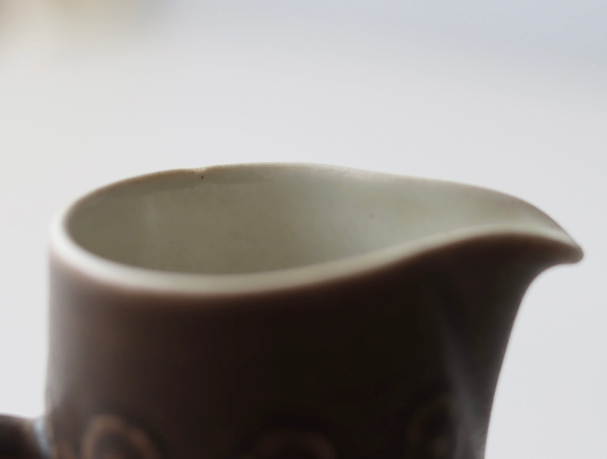 Jens.H.Quistgaard （イェンス・クイストゴー） Azur umbra （アズール アンブラ） creamer │ 北欧ヴィンテージ デンマーク 食器 クリーマー プラム 陶磁器