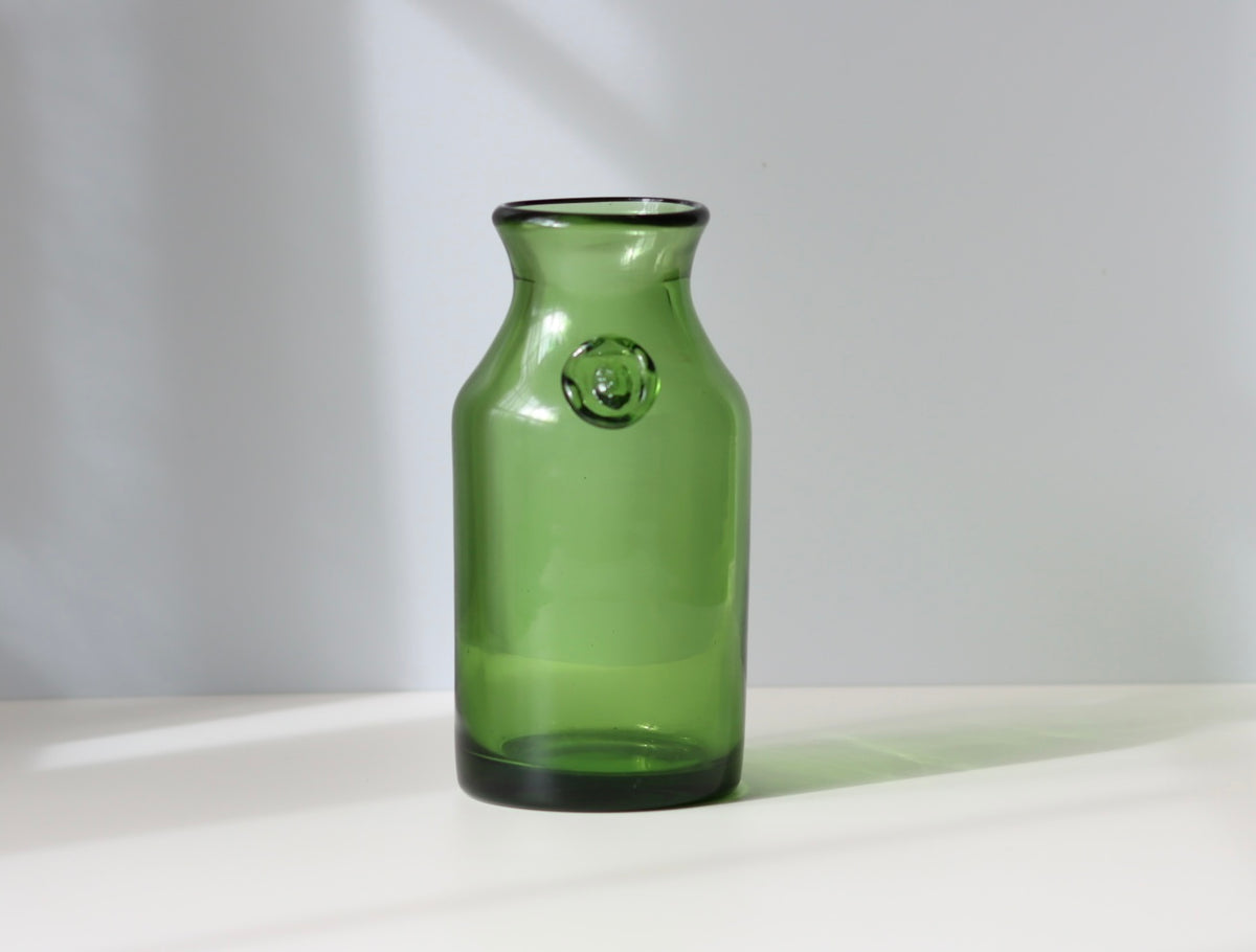 【北欧 スウェーデン ヴィンテージ】Boda （ボダ）Erik Höglund（エリック・ホグラン）vase green face