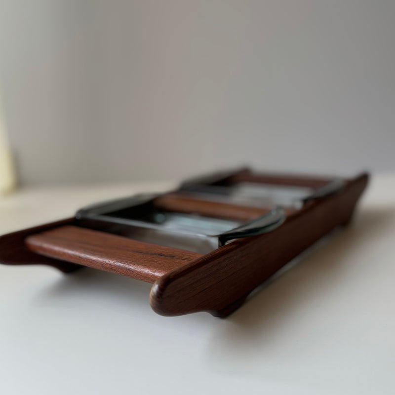 Jens.H.Quistgaard （イェンス・クイストゴー ）  teak/glass serving dish │ 北欧ヴィンテージ デンマーク チーク/ガラス