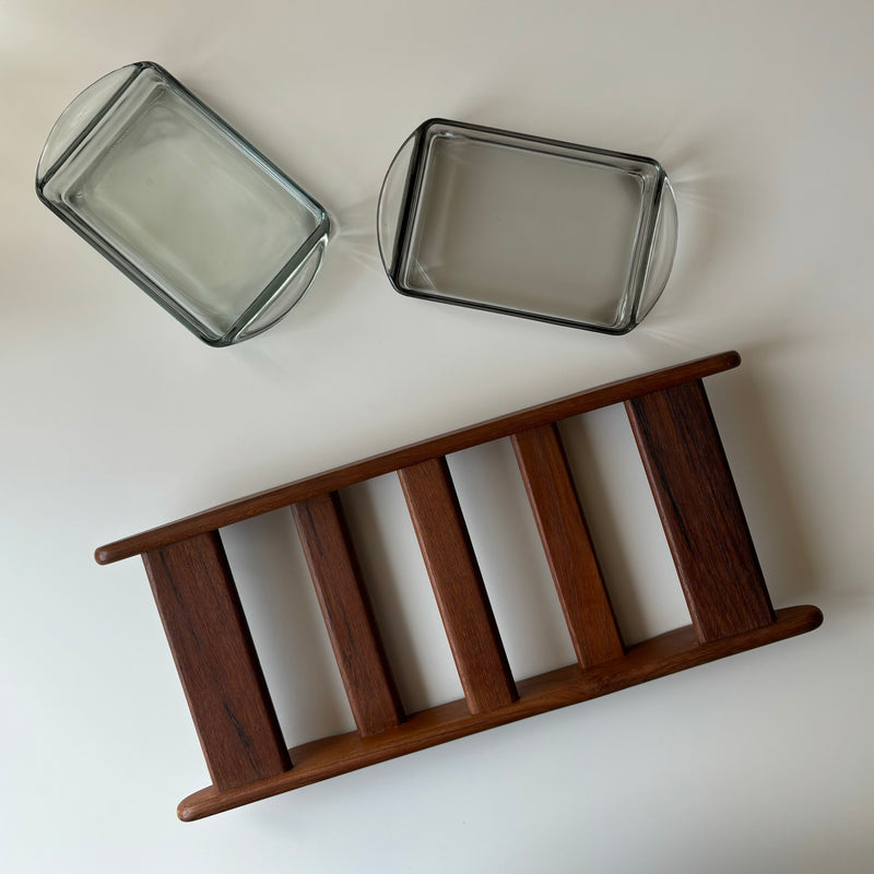 Jens.H.Quistgaard （イェンス・クイストゴー ）  teak/glass serving dish │ 北欧ヴィンテージ デンマーク チーク/ガラス
