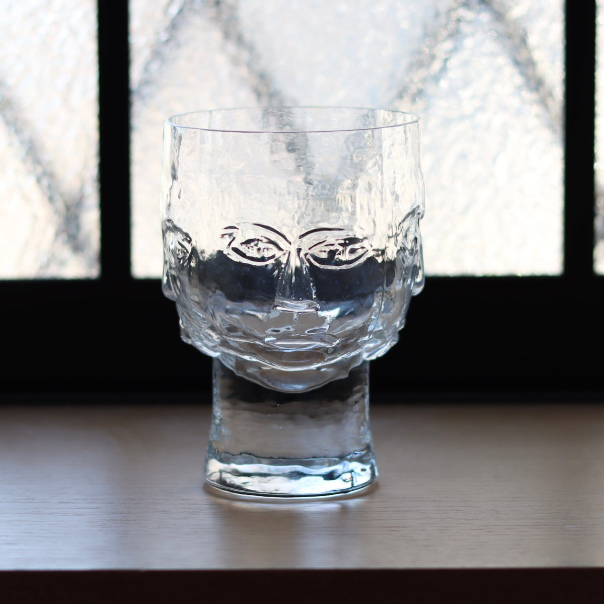 Boda （ボダ）Erik Höglund（エリック・ホグラン）face glass clear │ 北欧 スウェーデン ヴィンテージ グラス フェイス
