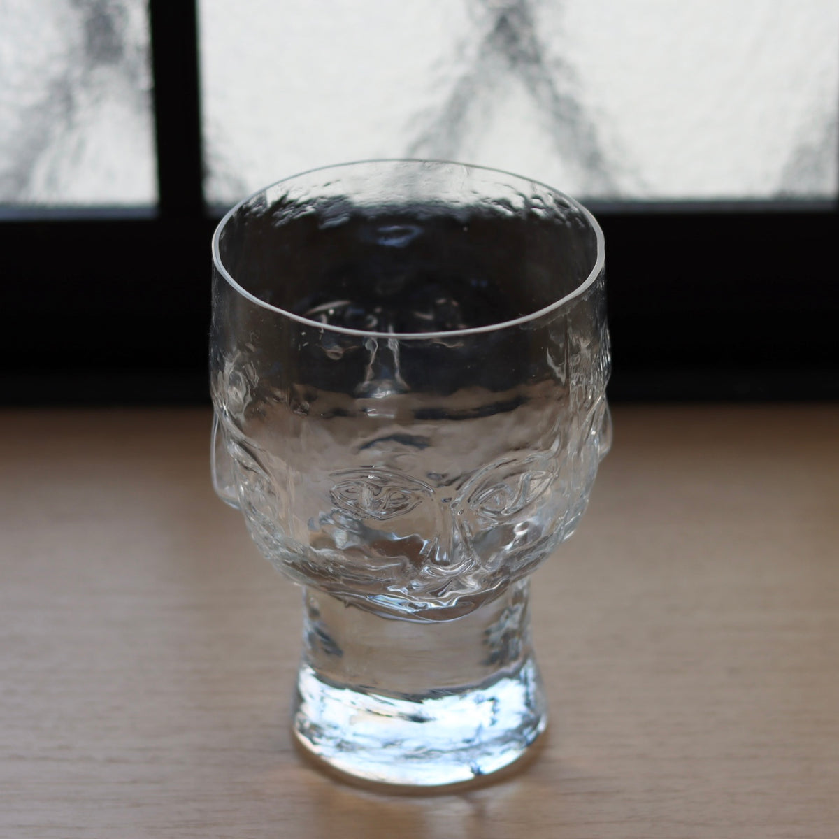 Boda （ボダ）Erik Höglund（エリック・ホグラン）face glass clear │ 北欧 スウェーデン ヴィンテージ グラス フェイス