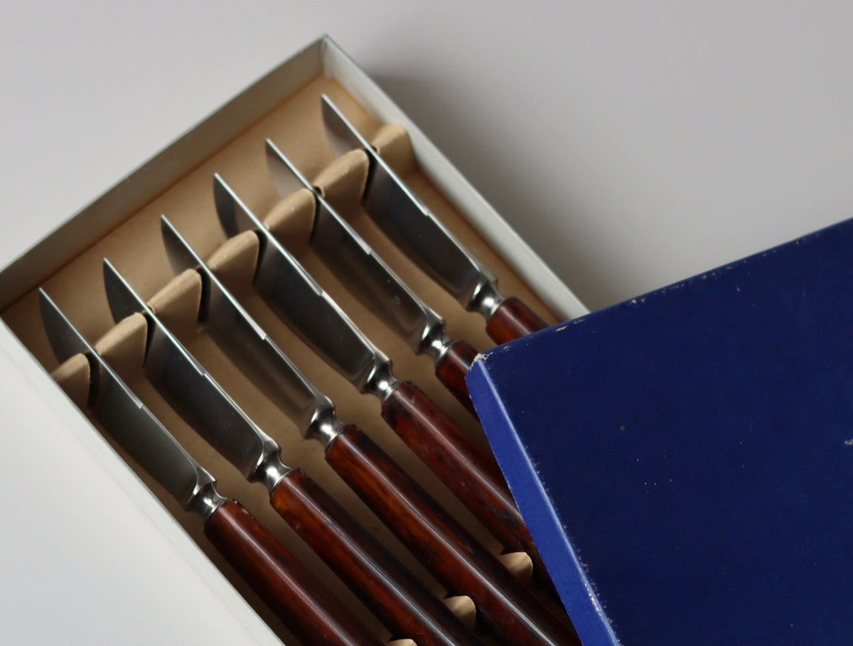 USC Kaj Bojesen（カイ・ボイスン） fruit knife 6pcs │ 北欧ヴィンテージ デンマーク カトラリー フルーツナイフ ステンレス/樹脂