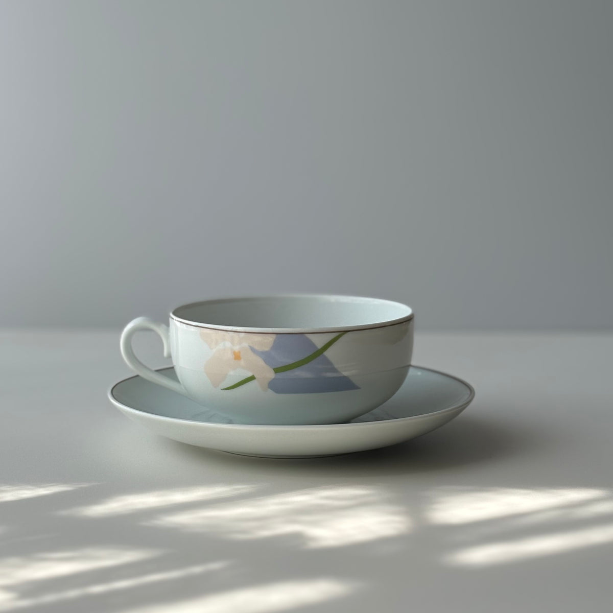 【北欧 デンマーク ヴィンテージ】B&G（ビング・オー・グレンダール） Blue Orchid（ブルーオーキッド） tea C/S