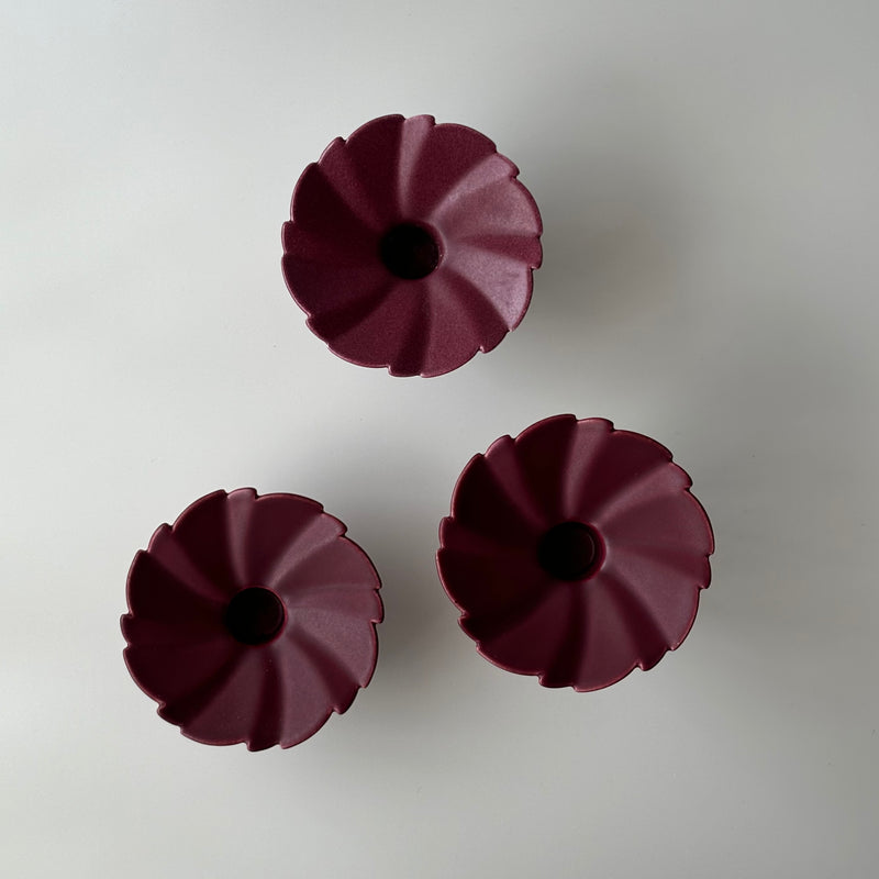 Soholm （スーホルム） candle holder swirl │ 北欧ヴィンテージ デンマーク キャンドルスタンド 陶磁器