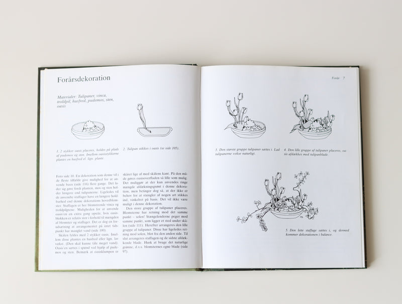 Blomster arrangementer 花のアレンジメント / Marianne Juhl Andersen │ 北欧 デンマーク ヴィンテージ フラワーアレンジメント 本