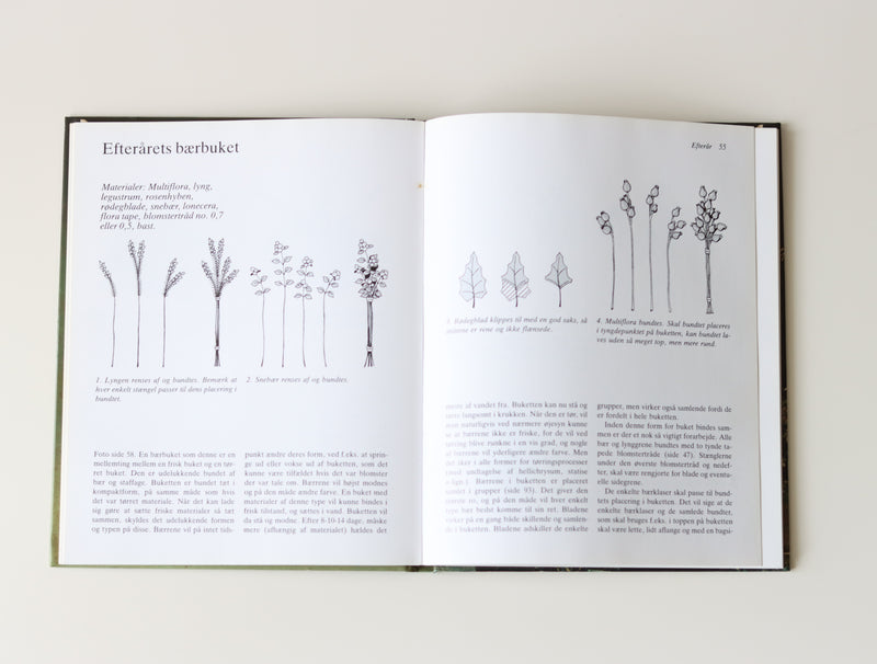 Blomster arrangementer 花のアレンジメント / Marianne Juhl Andersen │ 北欧 デンマーク ヴィンテージ フラワーアレンジメント 本