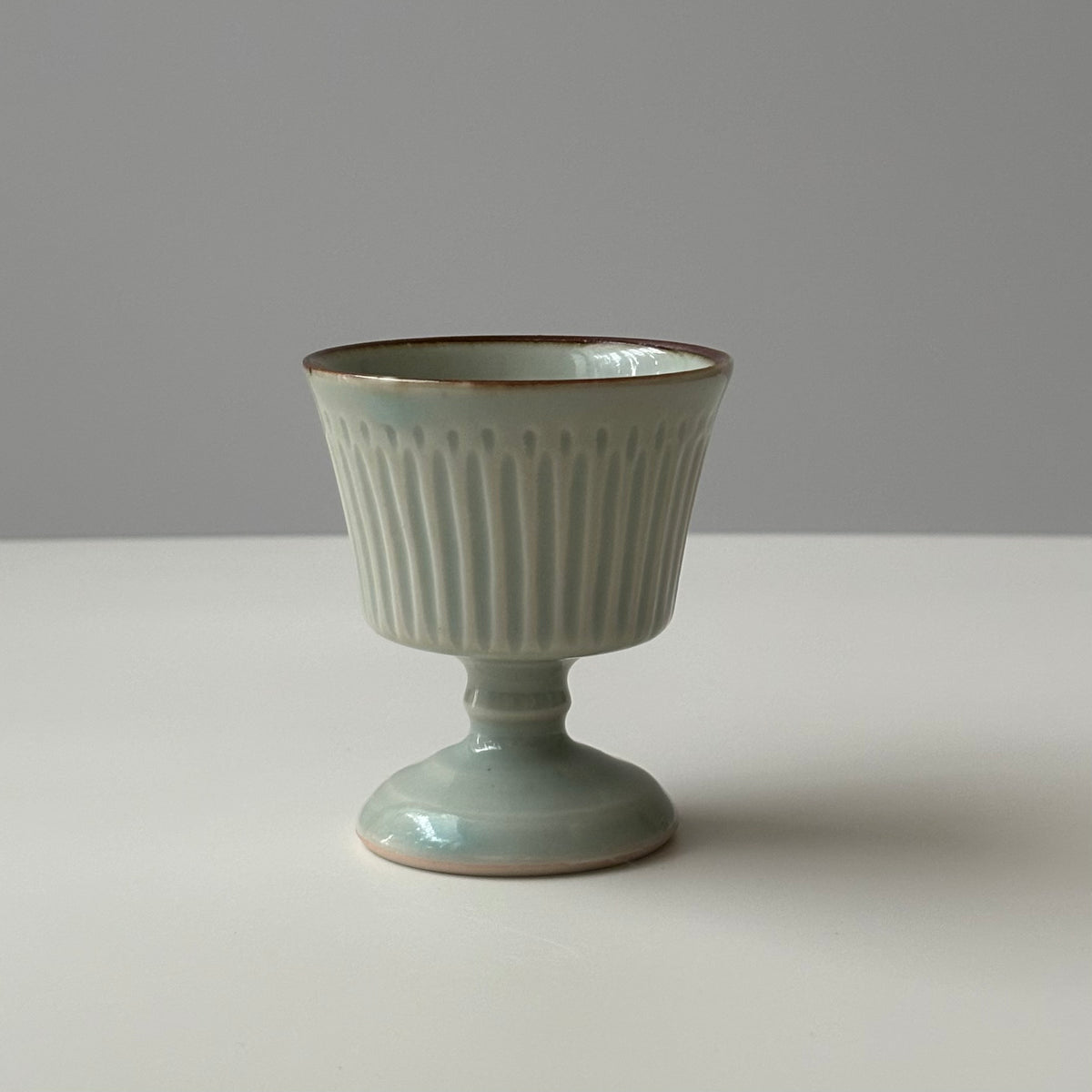tone. goblet シイナナナエ 青磁 S J67 ストライプ │ 日本 陶磁器 ゴブレット