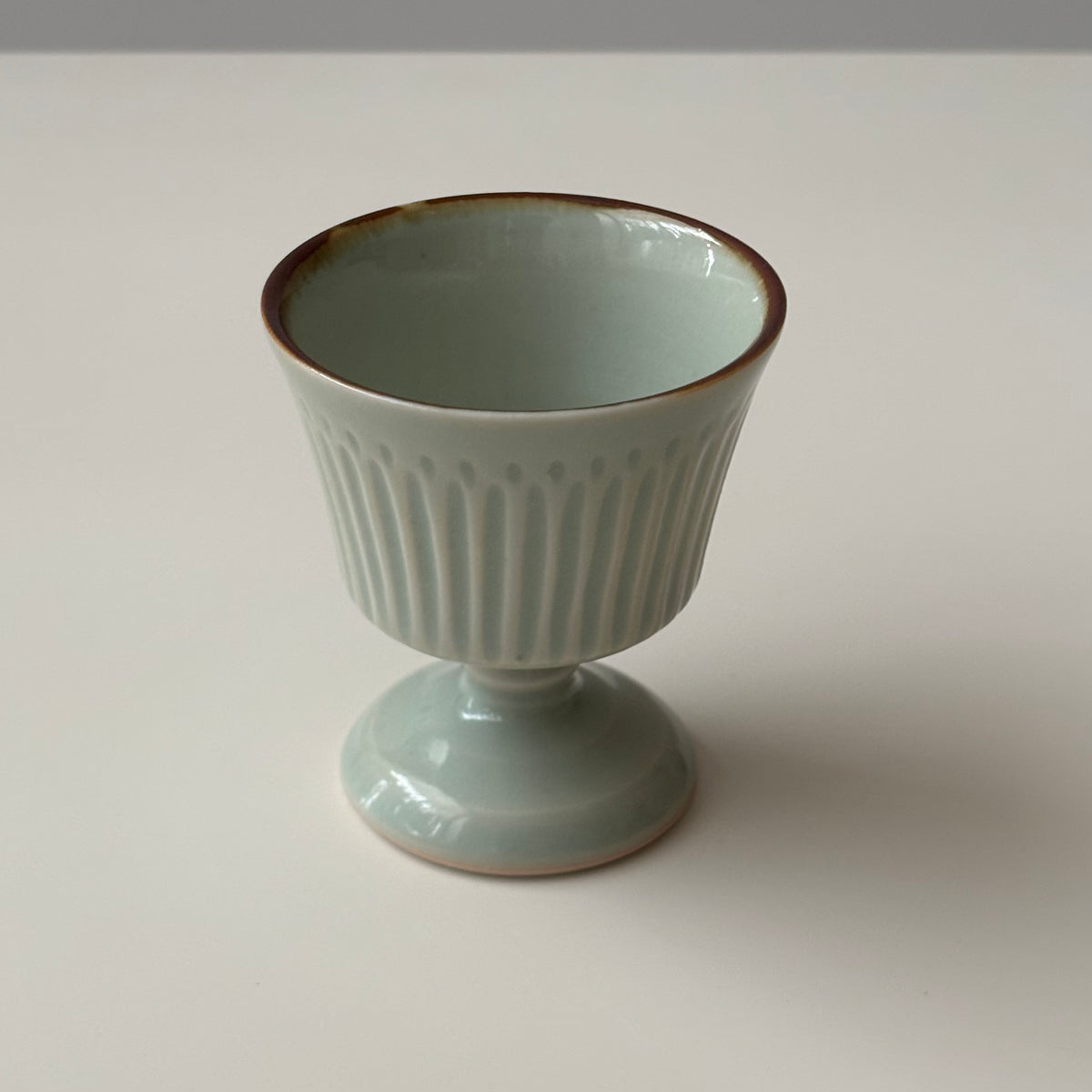 tone. goblet シイナナナエ 青磁 S J67 ストライプ │ 日本 陶磁器 ゴブレット