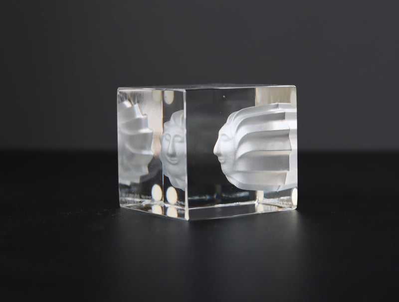 Kosta Boda （コスタ・ボダ） Bertil Vallien（バーティル・ヴァリーン） Crystal Fantasy（クリスタルファンタジー）sunny fase 98627 │ 北欧 スウェーデン ヴィンテージ ガラスアート 太陽の顔