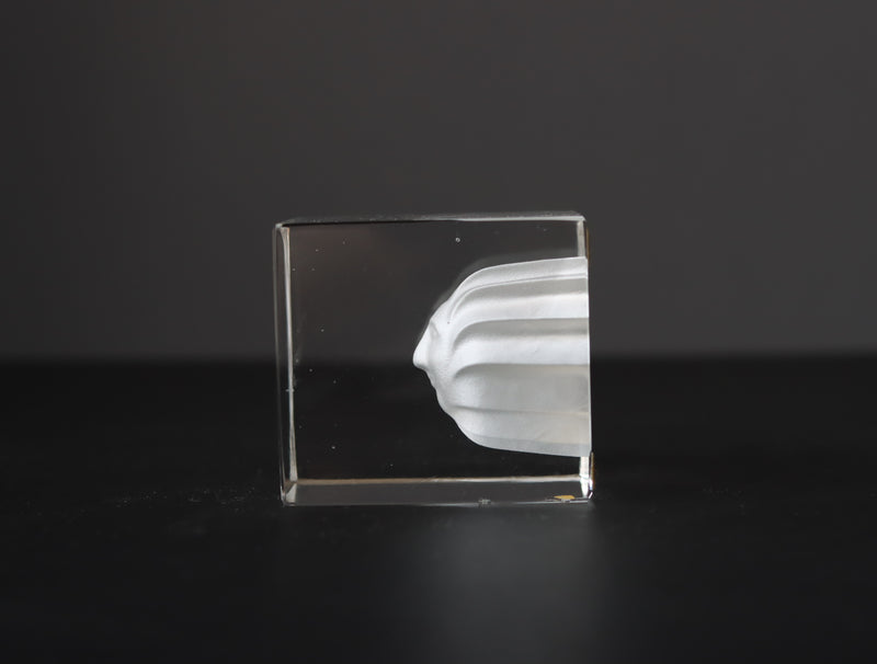 Kosta Boda （コスタ・ボダ） Bertil Vallien（バーティル・ヴァリーン） Crystal Fantasy（クリスタルファンタジー）sunny fase 98627 │ 北欧 スウェーデン ヴィンテージ ガラスアート 太陽の顔