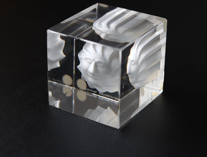 Kosta Boda （コスタ・ボダ） Bertil Vallien（バーティル・ヴァリーン） Crystal Fantasy（クリスタルファンタジー）sunny fase 98627 │ 北欧 スウェーデン ヴィンテージ ガラスアート 太陽の顔