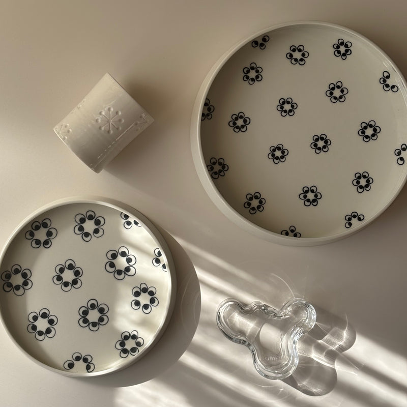 Anne Black （アンヌ・ブラック） Black is Black （ブラック・イズ・ブラック） plate 18cm │ 北欧ヴィンテージ デンマーク 食器 プレート 陶磁器